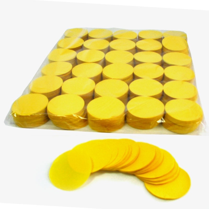 Confettiworld Gule Runde 3032Yellow